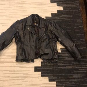 Dark Brown leather motorcycle jacket